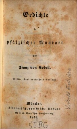 Gedichte in pfälzischer Mundart
