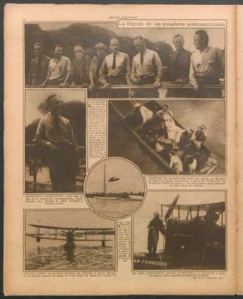 La llegada de los aviadores norteamericanos [Fotografías]