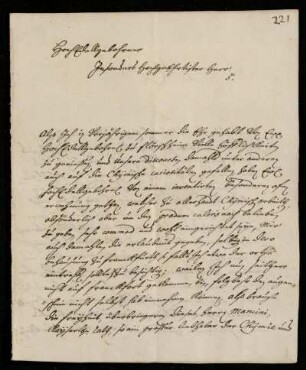 Brief von Gottfried Lammerz an Johann Friedrich von Uffenbach