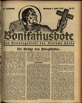 Ausgabe vom Sonntag, den 09. Juni 1935.