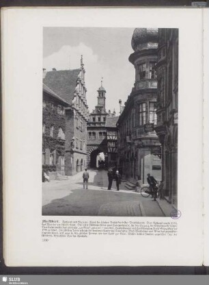 Marktbreit. Rathaus und Maintor