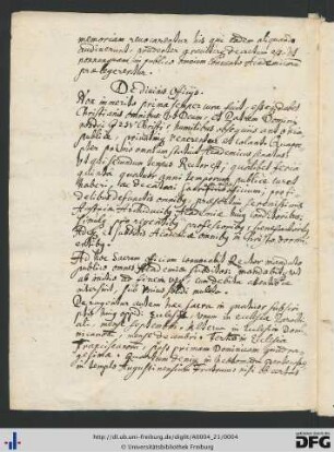 [fol. 1] De divinis officiis