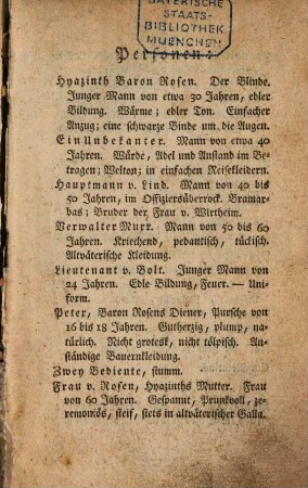 Der Blinde : Schauspiel in fünf Akten