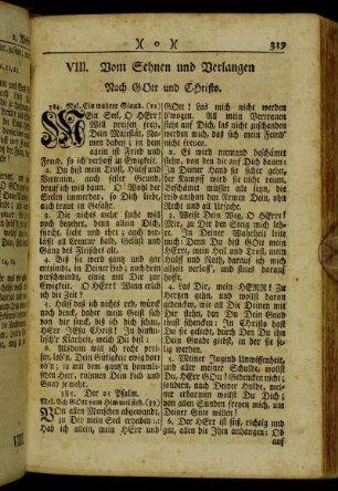 VIII. Vom Sehnen und Verlangen Nach Gott und Christo.
