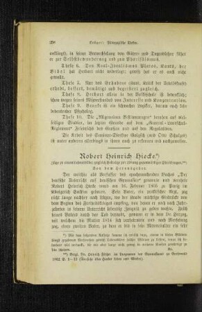 Robert Heinrich Hiecke : Züge zu einem Lebensbilde ; zugleich Beiträge zur Lösung gegenwärtiger Streitfragen