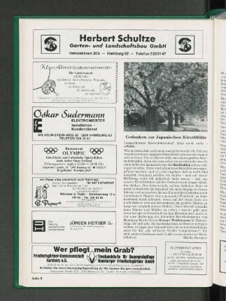 Gedanken zur Japanischen Kirschblüte