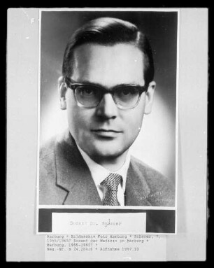 Scherer, ?, 1955/1965? Dozent der Medizin in Marburg
