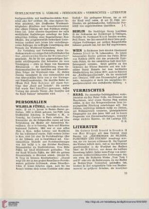 Vermischtes