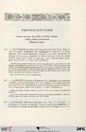 Protestantisme (Nr. 127-177)