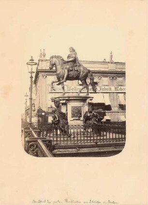 Reiterdenkmal des Großen Kurfürsten, Berlin: Cöllner Seite