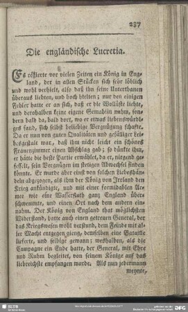 Die engländische Lucretia