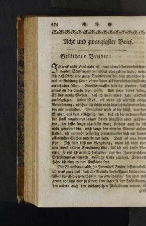 [Acht und zwanzigster Brief. - Ein und dreyßigster Brief.]