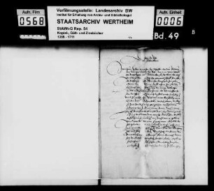 Weistümer der Grafschaft Wertheim