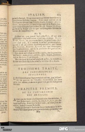 Troisieme Traité Des Concordances Italiennes
