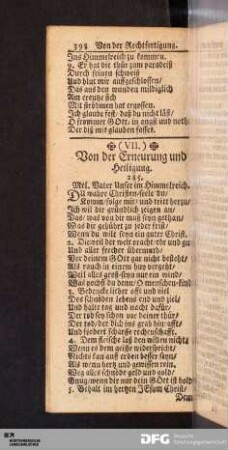 (VII.) Von der Erneurung und Heiligung.