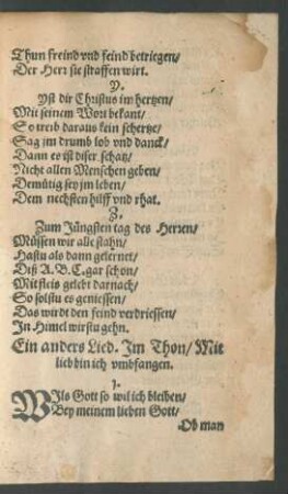 Ein anders Lied.