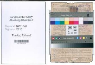 Entnazifizierung Richard Franke , geb. 15.05.1904 (Justizinspektor)