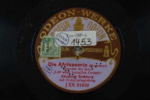 Die Afrikanerin : Romanze der Ines: "Leb' wohl, freundlich Gestade" / (Meyerbeer)