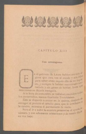 Capítulo XIII - Una estratagema.