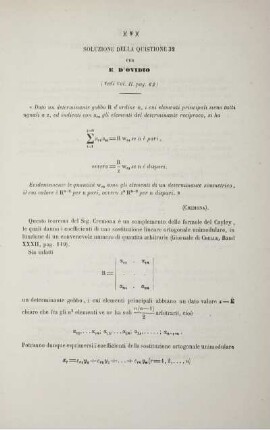 Soluzione della quistione 32 (Vedi Vol. H. pag. 62).
