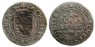 1 Schilling Lübsch, Hzgl. Schleswig-Holstein-Gottorpische Linie, Christian Albrecht (1659 - 1694)