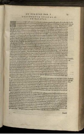 Argumentum Epistolae Ad Galatas