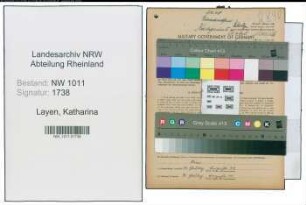 Entnazifizierung Katharina Layen , geb. 28.12.1887 ()