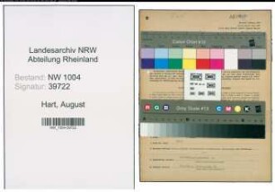 Entnazifizierung August Hart , geb. 10.01.1898 (Feuerwehrmann)