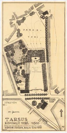 Gesamtbebauungsplan Tarsus: Lageplan 1:500