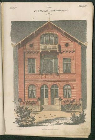 Giebelfacade eines Landhauses