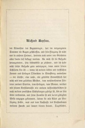 Richard Lepsius : ein Lebensbild