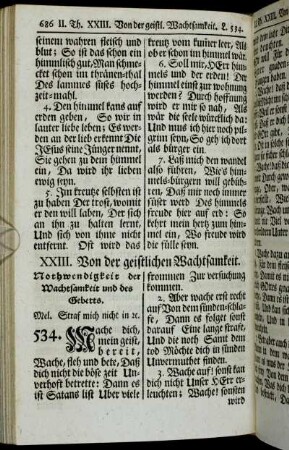 XXIII. Von der geistlichen Wachsamkeit