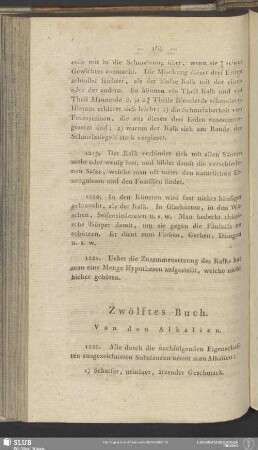 Zwölftes Buch. Von den Alkalien