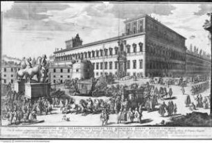 Prospetto del Palazzo Pontificio nel Quirinale detto Monte Cavallo