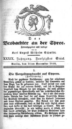50. Stueck, 14. Dezember 1840