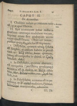 Caput II. De Accentibus.