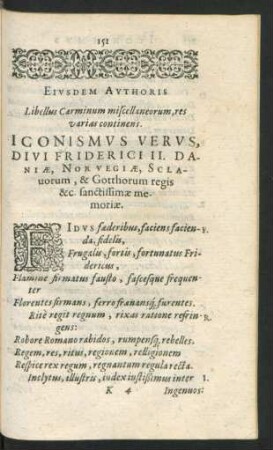 Iconismus Verus, Divi Friderici II. Daniae, Norvegiae, Sclavorum, & Gotthorum regis ...