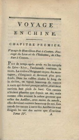 Chapitre premier. Voyage de Han-Choo-Foo à Canton ...