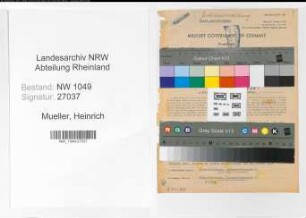 Entnazifizierung Heinrich Mueller , geb. 24.07.1914 (Jurist)
