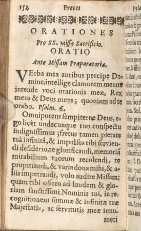 Orationes Pro SS. Missae Sacrificio. Oratio Ante Missam Praeparatoriae.