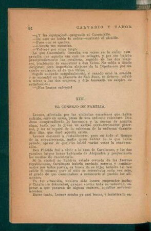 XIII. - El Consejo de Familia.