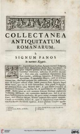 Collectanea antiquitatum romanarum