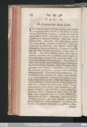 Cap. V. De scriptoribus huius seculi.