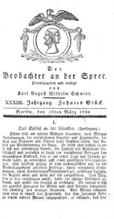 10. Stueck, 10. Maerz 1834