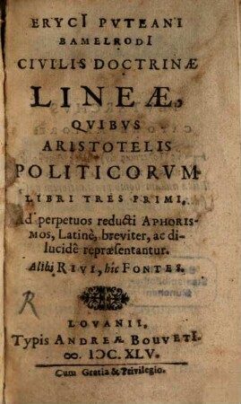Civilis Doctrinae Lineae