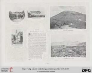 Villa Nazionale - Environs de Naples. Nisida - Le Vésuve. Le funiculaire - Place des Martyrs -Le Vésuve. Lave de 1897