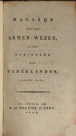 Magazijn voor het Armen-Wezen in het koningrijk der Nederlanden, 4