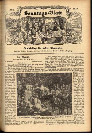 Ausgabe vom Sonntag, den 22. Mai 1910.