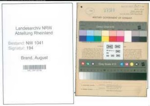 Entnazifizierung August Brand , geb. 22.04.1909 (Einzelhaendler)