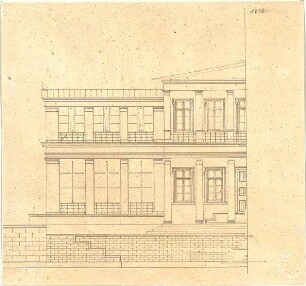 Gärtner, Friedrich von; Edenkoben (Pfalz); Schloss Ludwigshöhe - Teilansicht